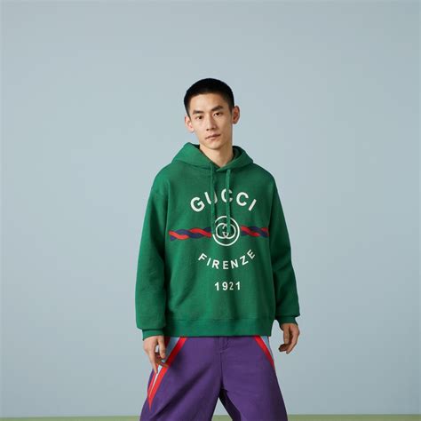 gucci interlocking g sweatshirt|Interlocking G torchon cotton sweatshirt in green .